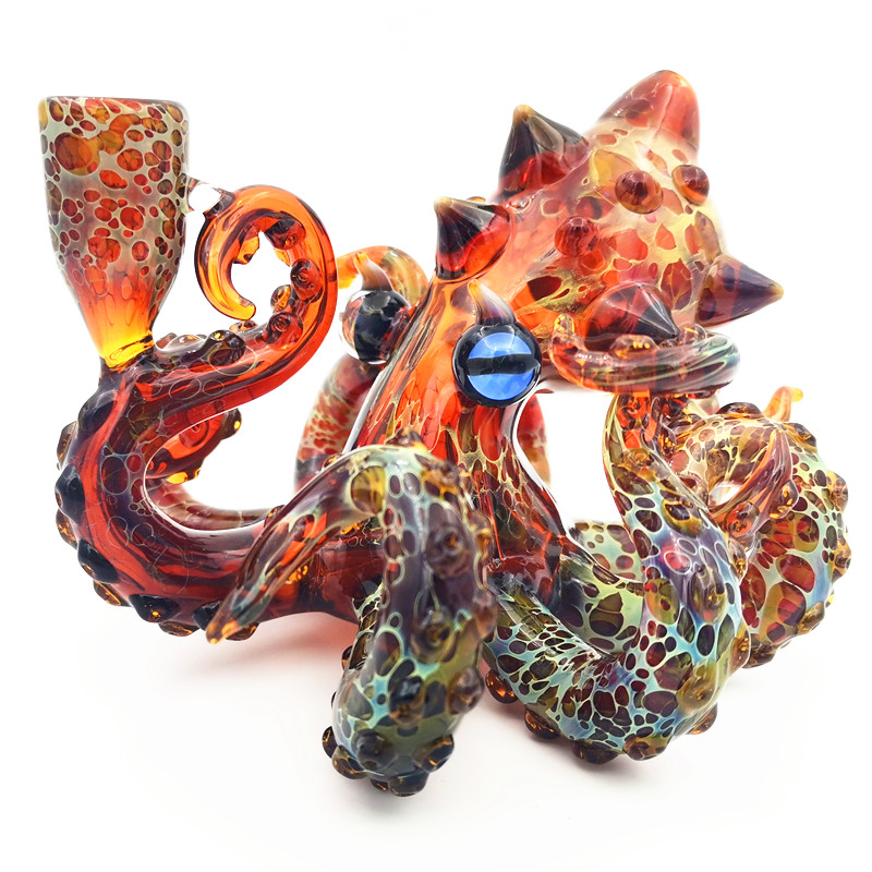 Glass Water Bong Octopus Bongs 14.4MM Female Joint Colorful Rig Hookah Percolator Bubblers
Glass Water Bong Octopus Bongs 14.4MM Female Joint Colorful Rig Hookah Percolator Bubblers