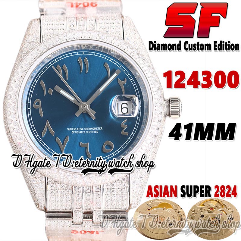 SF Latest ew124300 A2824 Automatic Mens Watch tw126333 jh114300 Diamond inlay Case Blue Arabic Dial 904L Steel Iced Out Diamonds Bracelet eternity Jewelry Watches, Watch waterproof cost
SF Latest ew124300 A2824 Automatic Mens Watch tw126333 jh114300 Diamond inlay Case Blue Arabic Dial 904L Steel Iced Out Diamonds Bracelet eternity Jewelry Watches, Watch waterproof cost