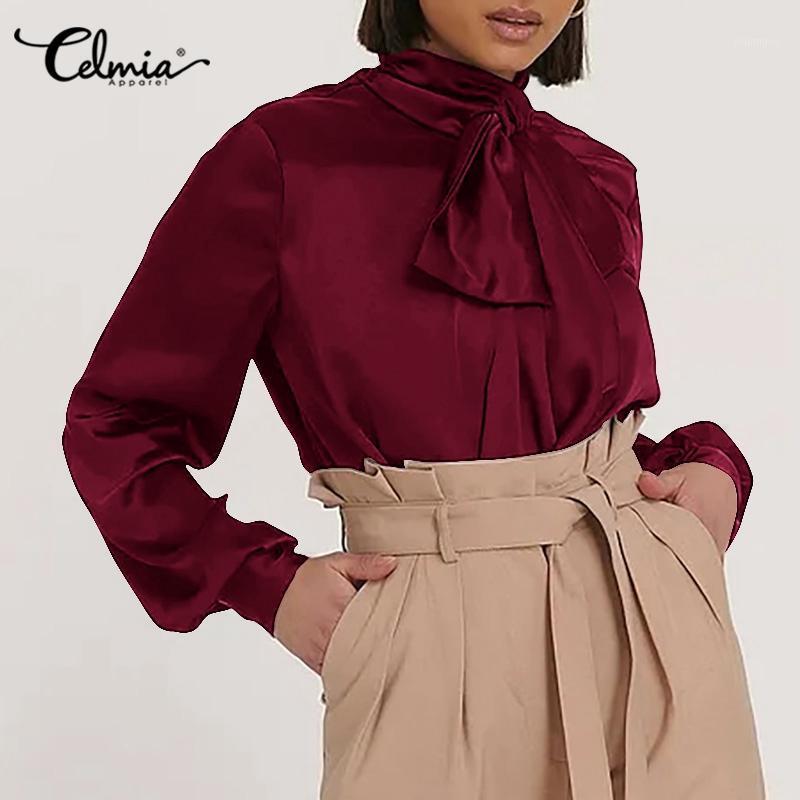 Women' Blouses & Shirts 2022 Celmia Women Satin Blouse Elegant Bow Tie OL Tops Casual Loose Oversized Office Shirt Long Puff Sleeve Solid C, Black
Women' Blouses & Shirts 2022 Celmia Women Satin Blouse Elegant Bow Tie OL Tops Casual Loose Oversized Office Shirt Long Puff Sleeve Solid C, Black
