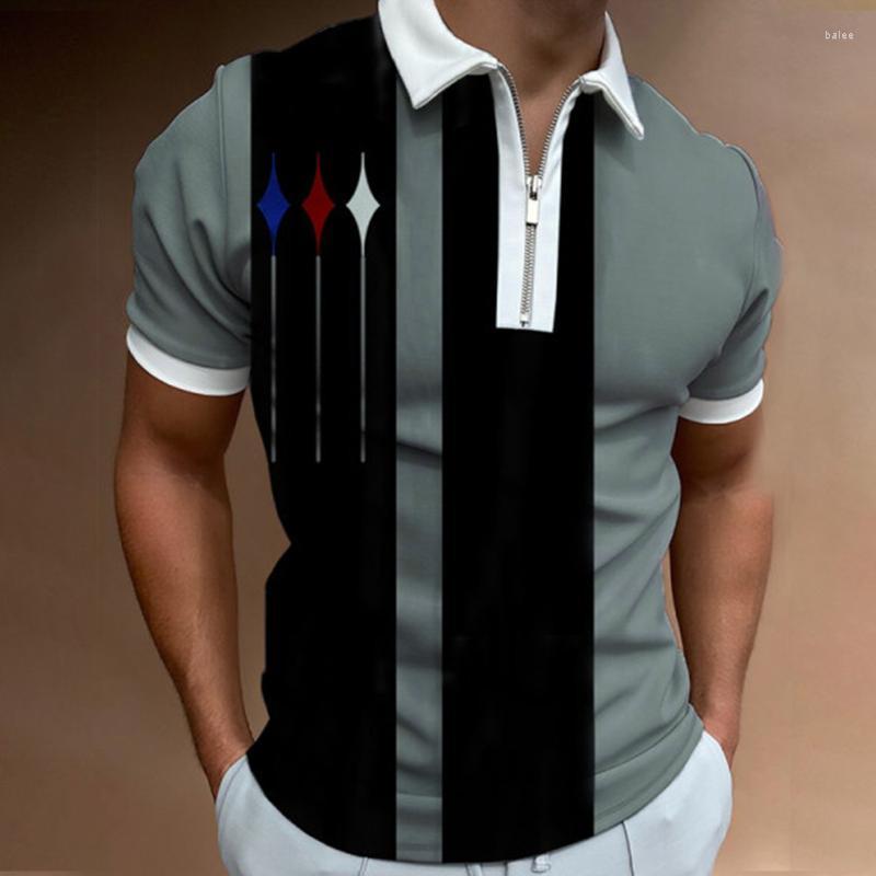 Men's Polos Summer Men Shirts Male Striped Splice Print T Shirt Turn Down Collar Zipper Short Sleeve Breathable Workout ShiMen's Men'sMen's
Men's Polos Summer Men Shirts Male Striped Splice Print T Shirt Turn Down Collar Zipper Short Sleeve Breathable Workout ShiMen's Men'sMen's