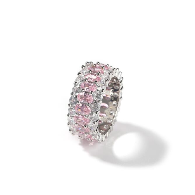 Hip Hop Band Rings AAA CZ Stone Paved Bing Iced Out Pink Cubic Zirconia Finger Rings for Men Women Rapper Jewelry Gift
Hip Hop Band Rings AAA CZ Stone Paved Bing Iced Out Pink Cubic Zirconia Finger Rings for Men Women Rapper Jewelry Gift