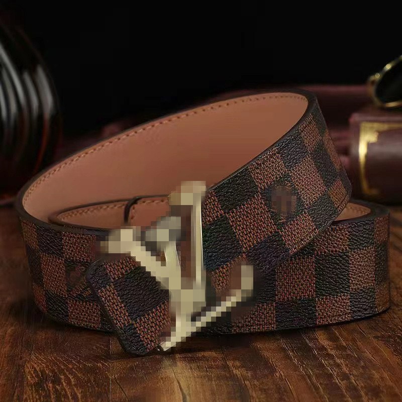 LVS GGS Louiseity Vuttons Luxury Designer Belts Men Women Belt with Fashion Big Buckle Real Leather Top High Quality 3.8cm, High quality + original gift box
LVS GGS Louiseity Vuttons Luxury Designer Belts Men Women Belt with Fashion Big Buckle Real Leather Top High Quality 3.8cm, High quality + original gift box