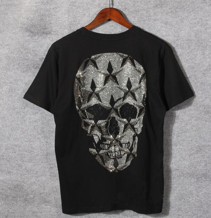 Men's T-Shirts Summer Casual Cotton Rhinestones T-Shirt With Big Skull On The Back For Men And Women Couples Short Sleeve Youth FashionMen's, As shown asian size
Men's T-Shirts Summer Casual Cotton Rhinestones T-Shirt With Big Skull On The Back For Men And Women Couples Short Sleeve Youth FashionMen's, As shown asian size