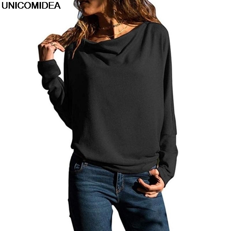 Casual Women TShirts Cowl Neck Loose Women Streetwear Long Sleeve Basic T Shirts Bodycon Crop Tees Shirts Femme Women Tops Y200412, Sw05977
Casual Women TShirts Cowl Neck Loose Women Streetwear Long Sleeve Basic T Shirts Bodycon Crop Tees Shirts Femme Women Tops Y200412, Sw05977