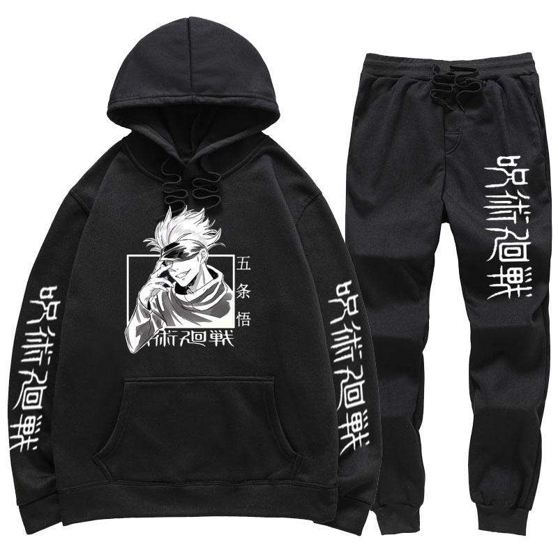 Men' Tracksuits Anime Jujutsu Kaisen Hoodie Men' Sets Autumn Winter Fleece Sweatshirt Sweatpants 2 Pieces Set Oversized Clothing Unise, Black
Men' Tracksuits Anime Jujutsu Kaisen Hoodie Men' Sets Autumn Winter Fleece Sweatshirt Sweatpants 2 Pieces Set Oversized Clothing Unise, Black