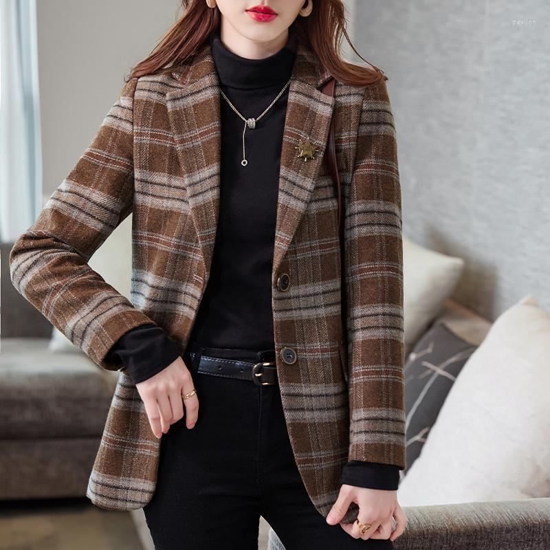 Women's Suits & Blazers Spring Fall Winter Casual Ladies Blazer Women Jacket Long Sleeve Plaid Business Work Wear Office Coat Elegant, Picture color
Women's Suits & Blazers Spring Fall Winter Casual Ladies Blazer Women Jacket Long Sleeve Plaid Business Work Wear Office Coat Elegant, Picture color