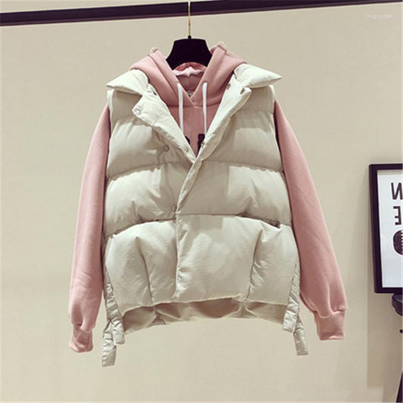 Cotton Winter Vest Women Thick Warm Coat Women' Turn-down Collar Solid Padded Jacket Female Tops Outerwear Xa371, Black
Cotton Winter Vest Women Thick Warm Coat Women' Turn-down Collar Solid Padded Jacket Female Tops Outerwear Xa371, Black