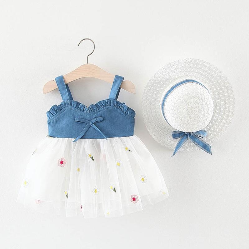 Girl's Dresses Menoea Baby Girls 2022 Summer Kids Denim Suspenders Mesh Stitching Princess Beach Tutu Dress With SunhatGirl's, Am2078-pink
Girl's Dresses Menoea Baby Girls 2022 Summer Kids Denim Suspenders Mesh Stitching Princess Beach Tutu Dress With SunhatGirl's, Am2078-pink