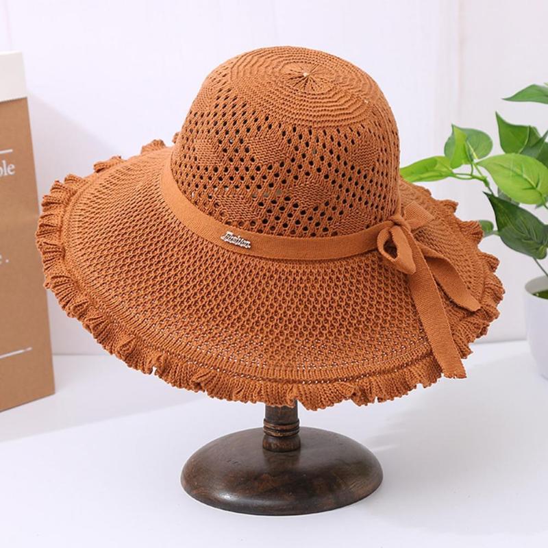 Visors Simple Wide Brim Classic Bow Women Straw Hat Sun Washable AdjustableVisors, Khaki
Visors Simple Wide Brim Classic Bow Women Straw Hat Sun Washable AdjustableVisors, Khaki