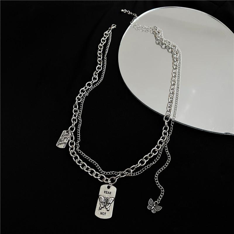 Chokers Adolph Korean Butterfly Pendant Necklace Punk Square Multilayer Statement Chain Choker Collar Necklaces Jewelry For Women
Chokers Adolph Korean Butterfly Pendant Necklace Punk Square Multilayer Statement Chain Choker Collar Necklaces Jewelry For Women