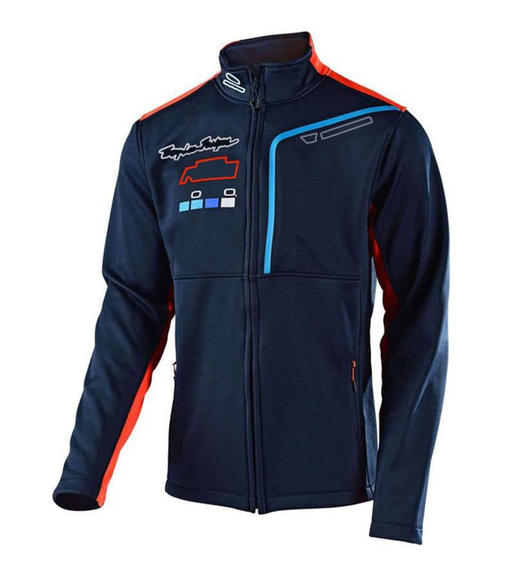 New windbreaker plus fleece motorcycle racing suit riding off-road sweater jacket