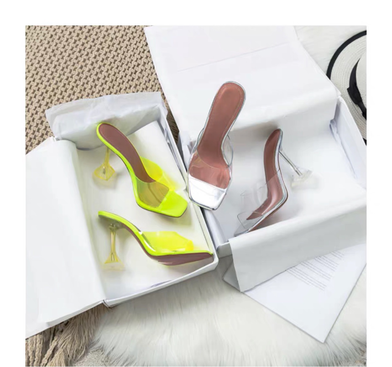 Cool slippers High heels PVC pointed rhinestone bow clasp transparent sandals thin heels with crystal fairy style shoes 2022, Chocolate
Cool slippers High heels PVC pointed rhinestone bow clasp transparent sandals thin heels with crystal fairy style shoes 2022, Chocolate