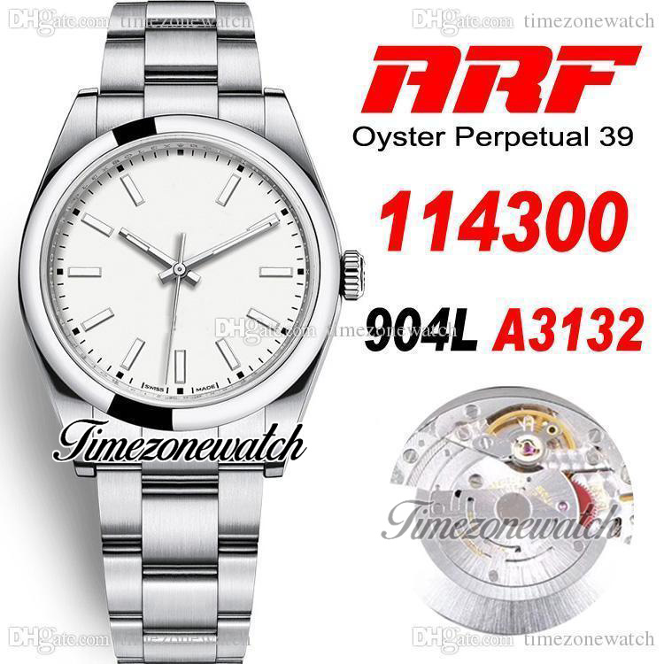 ARF 39mm 114300 SH3132 Automatic Mens Watch Polished Bezel White Dial 904L Steel OysterSteel Bracelet Warranty Card Super Edition Timezonewatch R02, Custom warranty card
ARF 39mm 114300 SH3132 Automatic Mens Watch Polished Bezel White Dial 904L Steel OysterSteel Bracelet Warranty Card Super Edition Timezonewatch R02, Custom warranty card