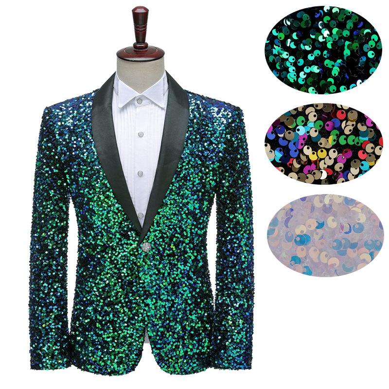 Men's Suits & Blazers Sequins Color-Changing Flashing Nightclub Long Sleeve Men Four Season Quality Comfortable Bar Stage Singer Costume Hom, As picture
Men's Suits & Blazers Sequins Color-Changing Flashing Nightclub Long Sleeve Men Four Season Quality Comfortable Bar Stage Singer Costume Hom, As picture