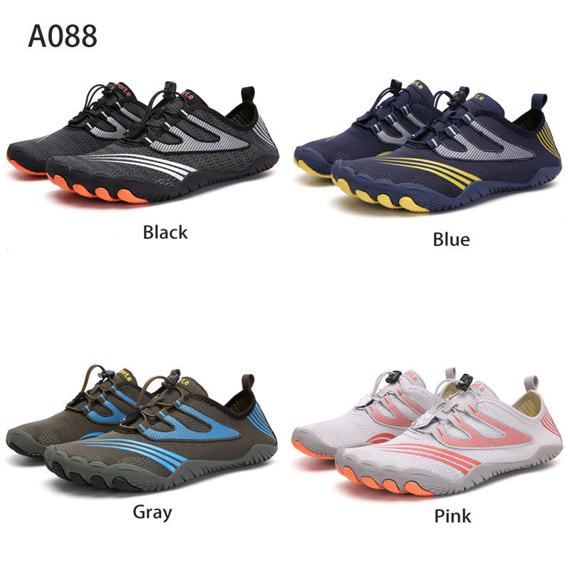 Rubber Outdoor Barefoot Surfing Water Shoes Elastic Quick Dry Breathable Non Slip Beach Barefoot Women Men Sandals Wading Shoes 220412
