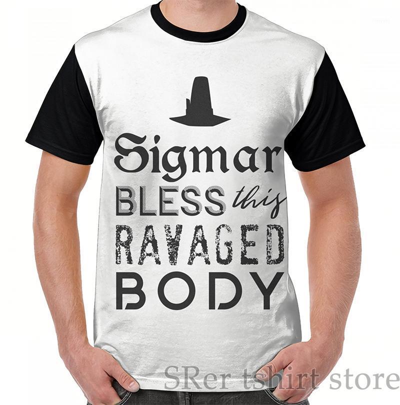 Men' T-Shirts Funny Print Men T Shirt Women Tops Tee SIGMAR BLESS THIS RAVAGED BODY Graphic T-Shirt O-neck Short Sleeve Casual Tshirts
Men' T-Shirts Funny Print Men T Shirt Women Tops Tee SIGMAR BLESS THIS RAVAGED BODY Graphic T-Shirt O-neck Short Sleeve Casual Tshirts