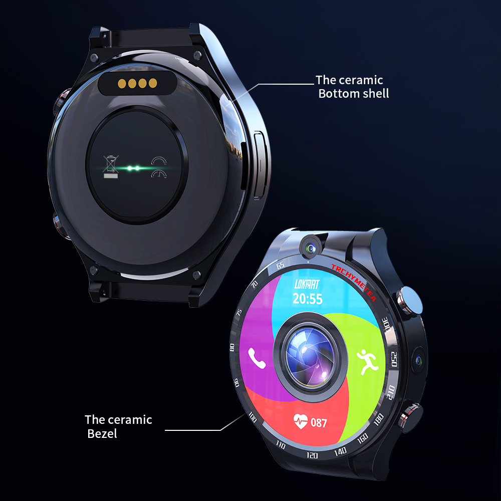 Factory Price phone Watch Smart Watches Waterproof 4G Smart Watch Dual Camera Full Round Touch 4G Smartwatches Men 4G 128G GPS Watch