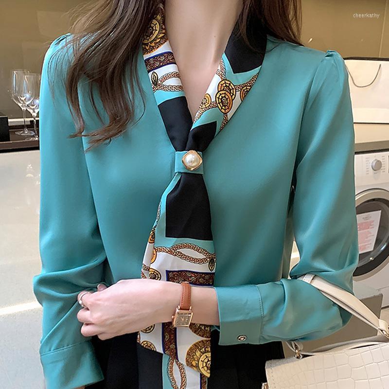 Women' Blouses & Shirts Fashion Office Lady Bow Solid Chiffon Women Clothing Spring Autumn Long Sleeve V-Neck Pullover Top FemaleWomen' Ch, Green
Women' Blouses & Shirts Fashion Office Lady Bow Solid Chiffon Women Clothing Spring Autumn Long Sleeve V-Neck Pullover Top FemaleWomen' Ch, Green