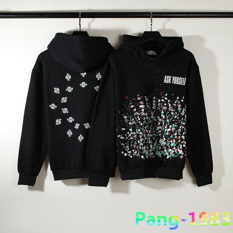 Men's Hoodies & Sweatshirts Askyourself Hooded Sweatshirt Men Women Handmade Ink Splashing Hoodie Fireworks Letter Logo Cashew Nuts Pullover, Black
Men's Hoodies & Sweatshirts Askyourself Hooded Sweatshirt Men Women Handmade Ink Splashing Hoodie Fireworks Letter Logo Cashew Nuts Pullover, Black