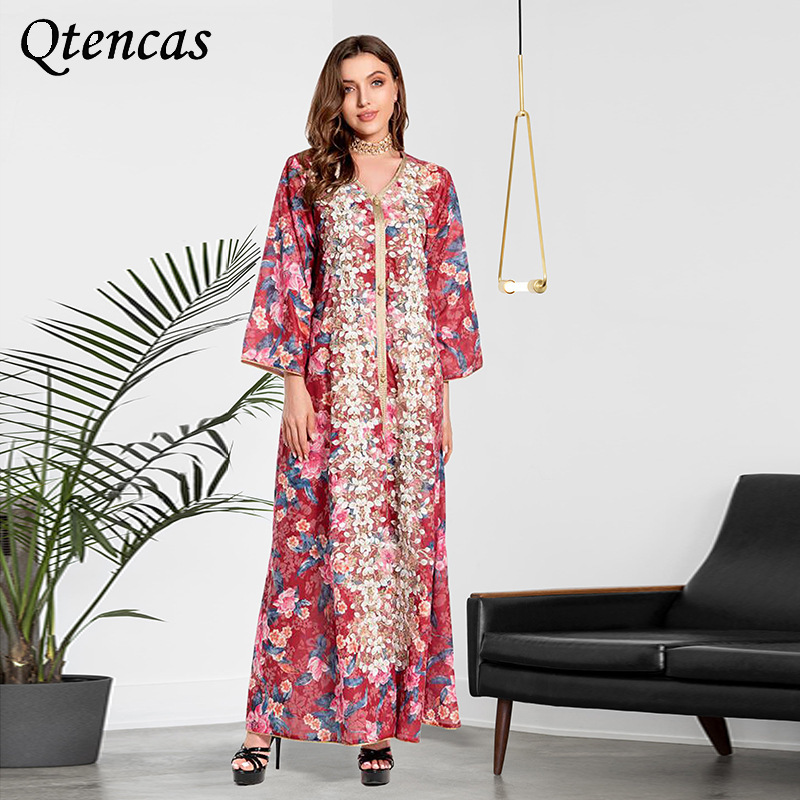 Muslim Abaya Dress Kaftan Abayas for Women Dubai Evening Dresses Embroidery Jalabiya Moroccan Caftan Oman Arabic Ethnic Clothes
Muslim Abaya Dress Kaftan Abayas for Women Dubai Evening Dresses Embroidery Jalabiya Moroccan Caftan Oman Arabic Ethnic Clothes