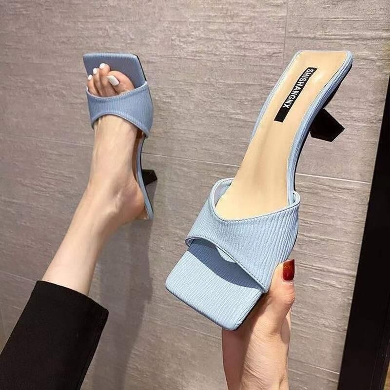 Slippers High-heeled Women 2022 Korean Fashion Square Toe Stiletto Sandals And Zapatos Para Mujer, Yellow
Slippers High-heeled Women 2022 Korean Fashion Square Toe Stiletto Sandals And Zapatos Para Mujer, Yellow