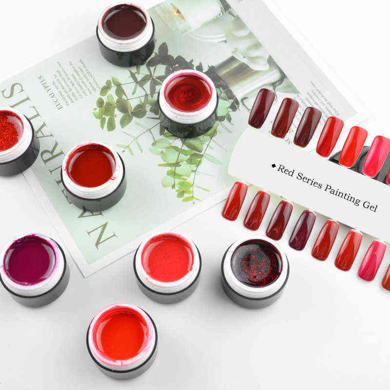 NXY Nail Gel Red Polish Art Color Varish 5ml Canni 0328