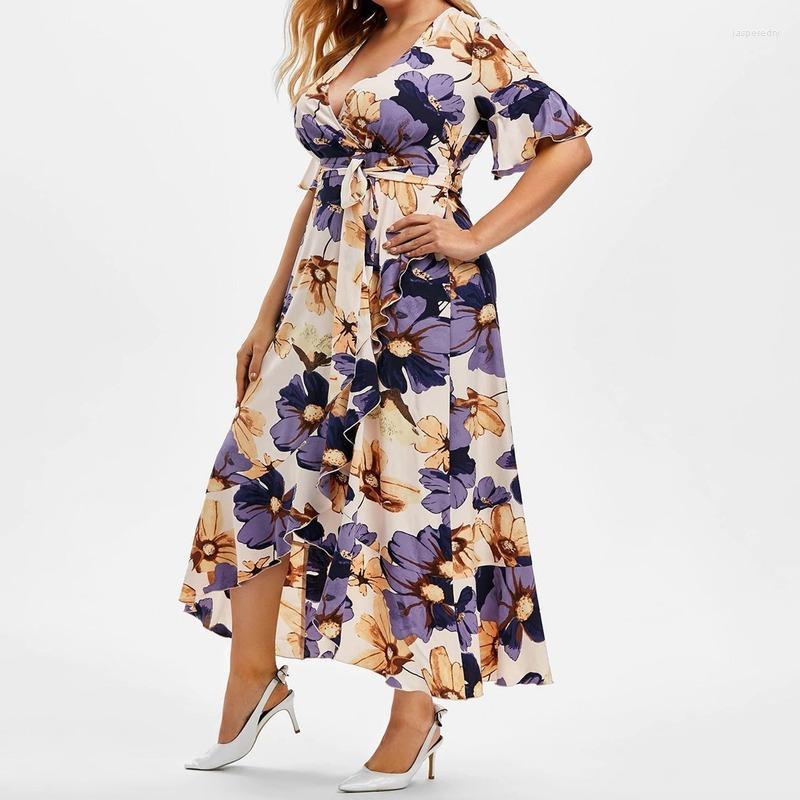 Plus Size Dresses Summer Casual Woman Printing A-LINE V-Neck Half Sleeve Sashes Irregular Ankle-Length Elegant DressesPlus Jasp22, Black
Plus Size Dresses Summer Casual Woman Printing A-LINE V-Neck Half Sleeve Sashes Irregular Ankle-Length Elegant DressesPlus Jasp22, Black