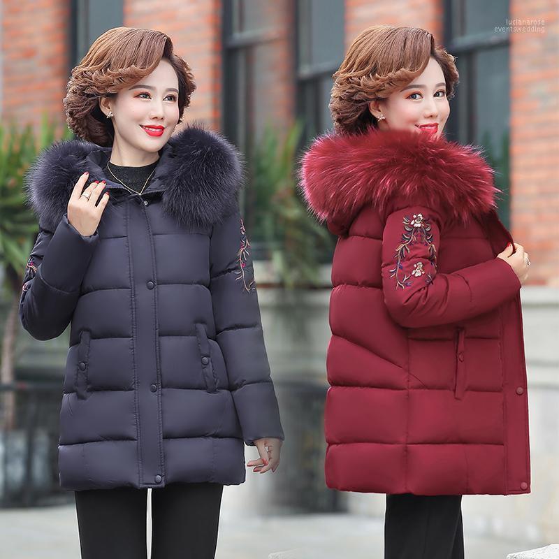 Women's Down & Parkas Elegant Winter Jacket Cotton Padded Coat Women Short Hooded Middle-aged Clothing Large Size Luci22, Red wine2
Women's Down & Parkas Elegant Winter Jacket Cotton Padded Coat Women Short Hooded Middle-aged Clothing Large Size Luci22, Red wine2