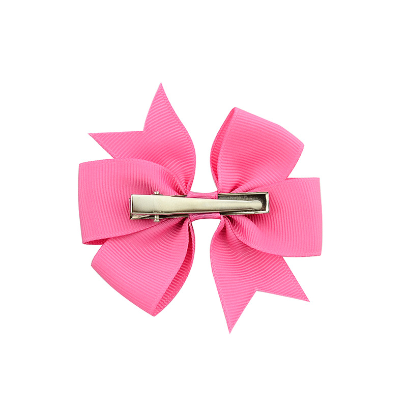 Baby Girls Bowknot Hair Pins 3 Inches Grosgrain Ribbon Bows Alligator Clips Childrens Hair Accessories Kids Boutique Bow Barrette Horquillas Para El P