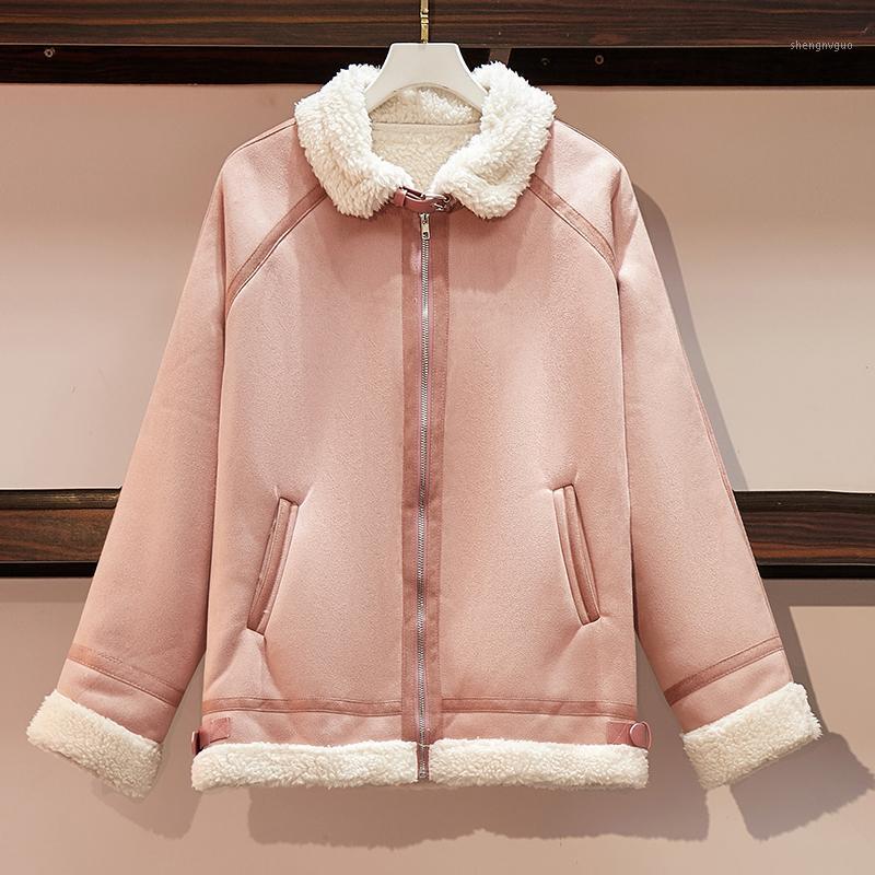 Winter Fashion Ladies Suede Jackets Long Sleeve Solid Wool Keep Warm Coat Big Size Women Causal Tops Casacas Para Mujer
Winter Fashion Ladies Suede Jackets Long Sleeve Solid Wool Keep Warm Coat Big Size Women Causal Tops Casacas Para Mujer