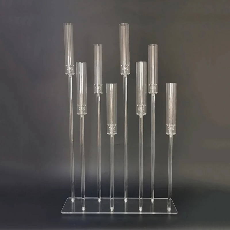decoration Acrylic Candelabra Clear Candle Holders Wedding Candlesticks Table Centerpieces Flower Stand Holder Big Candelabrum imake116 XJ260305
