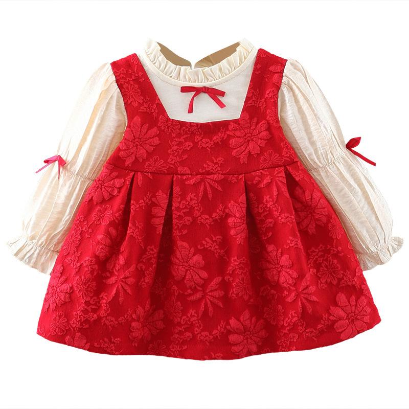 Girl's Dresses Baby Girls Spring Autumn Embossing Dress For Kids Princess Sweet Bow Children's Toddler Fake Two Y107Girl's, Pink
Girl's Dresses Baby Girls Spring Autumn Embossing Dress For Kids Princess Sweet Bow Children's Toddler Fake Two Y107Girl's, Pink