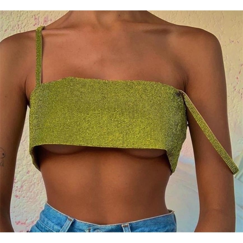 Crop Tops Women Undefined Y2K Spaghetti Strap Camisole Jurk Sleeveless Loose Street Wear 220316