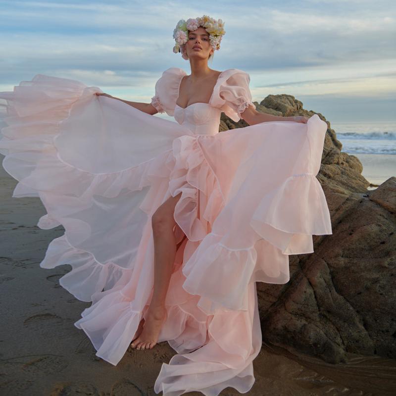 Party Dresses Cute Evening 2022 Organza Pink Sweetheart Short Puff Sleeves Ball Gowns Women Simple Sexy Side Split DressParty, Black
Party Dresses Cute Evening 2022 Organza Pink Sweetheart Short Puff Sleeves Ball Gowns Women Simple Sexy Side Split DressParty, Black