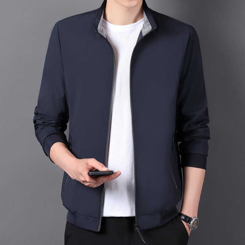 Men's spring and autumn new jacket, middle-aged leisure sports jacket, fashionable middle-aged and elderly daily work stand collar jacket, Black
Men's spring and autumn new jacket, middle-aged leisure sports jacket, fashionable middle-aged and elderly daily work stand collar jacket, Black