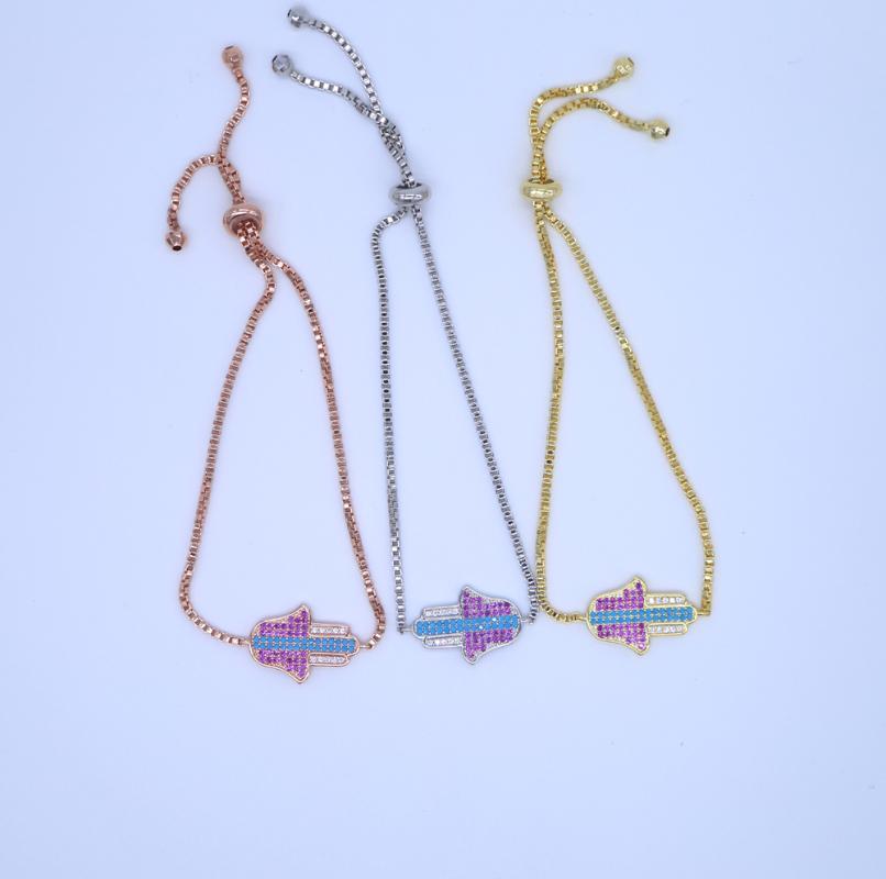 Link Chain Special Offer Real Paved Color Zircon Hamsa Bracelet Charm Hand Of Fatima Adjustable Women Fashion JewelryLink
Link Chain Special Offer Real Paved Color Zircon Hamsa Bracelet Charm Hand Of Fatima Adjustable Women Fashion JewelryLink