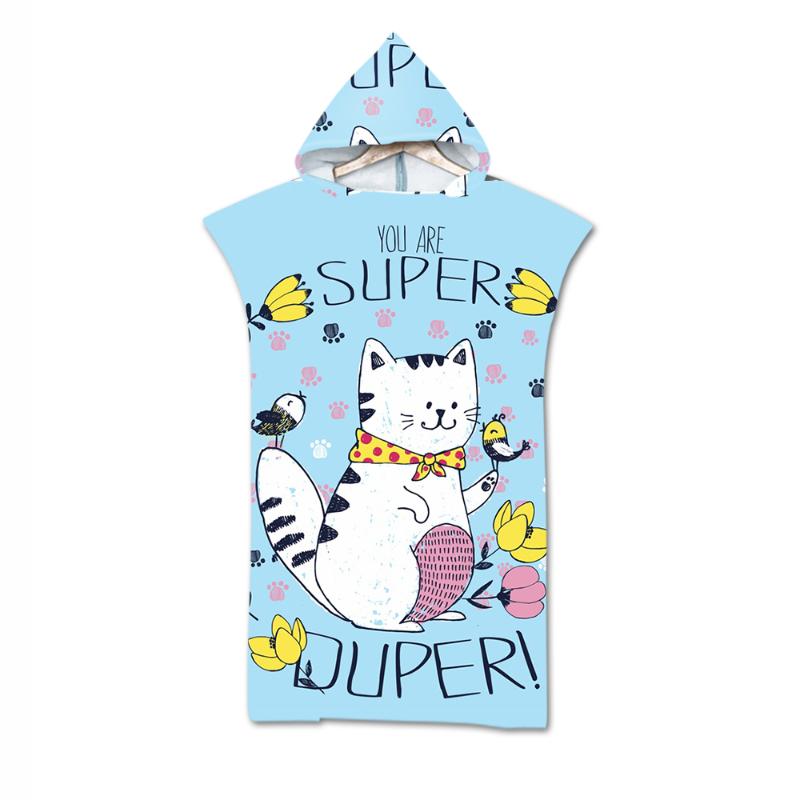 Towel Microfiber Quick-drying Hooded Bath Fashion Cartoon Cat Pattern Dressing Robe Beach Adult Cloak Bathrobe
Towel Microfiber Quick-drying Hooded Bath Fashion Cartoon Cat Pattern Dressing Robe Beach Adult Cloak Bathrobe