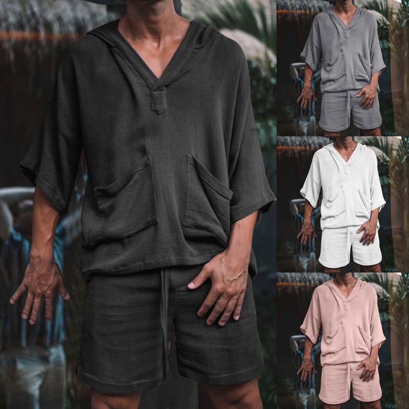 Men's Tracksuits Men's Suit Cotton And Linen Relaxed Casual Hooded Jacket Shorts Holiday Fashion VersionMen's, Gray
Men's Tracksuits Men's Suit Cotton And Linen Relaxed Casual Hooded Jacket Shorts Holiday Fashion VersionMen's, Gray