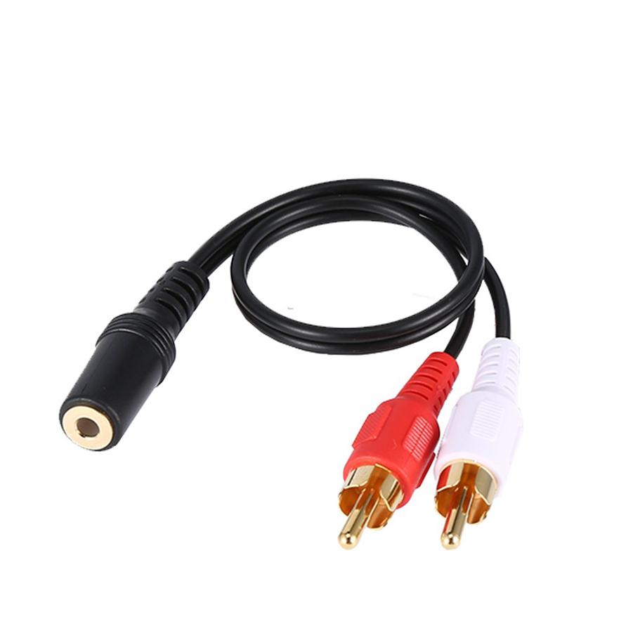 SUOZUN Universal 3.5mm Stereo Audio Female Jack to 2 RCA Male Socket to Headphone 3.5 Y Adapter Cable 50cm278L
SUOZUN Universal 3.5mm Stereo Audio Female Jack to 2 RCA Male Socket to Headphone 3.5 Y Adapter Cable 50cm278L