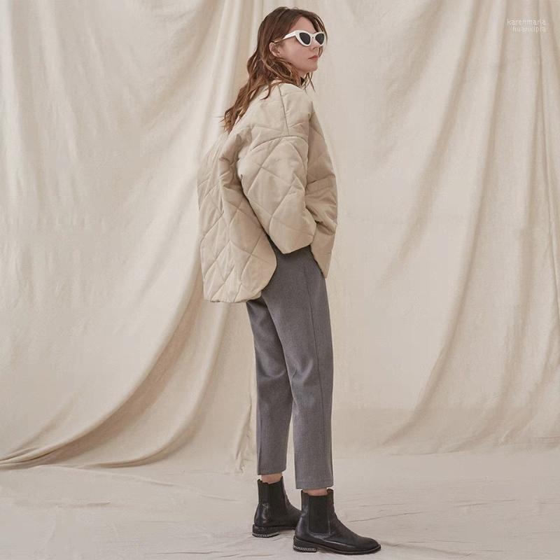 Women's Down & Parkas Northern European Short Front Rear Long Loose Profile Fall Shoulder Coat Polperro Quilted Cotton Jacket Kare22, Beige
Women's Down & Parkas Northern European Short Front Rear Long Loose Profile Fall Shoulder Coat Polperro Quilted Cotton Jacket Kare22, Beige
