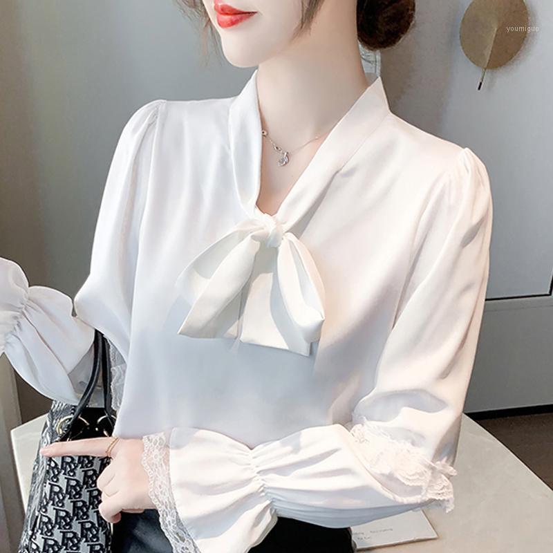 Women' Blouses & Shirts Long Sleeve White Blouse Tops Women Blusas Mujer De Moda 2022 Bow V-Neck Chiffon Shirt Blusa E321
Women' Blouses & Shirts Long Sleeve White Blouse Tops Women Blusas Mujer De Moda 2022 Bow V-Neck Chiffon Shirt Blusa E321