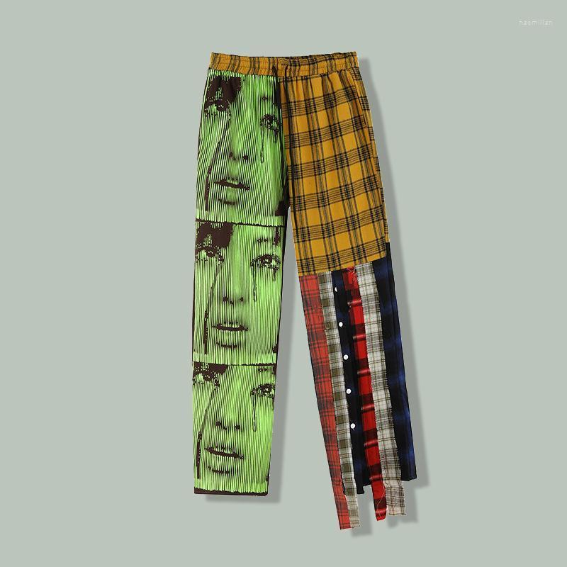 Men's Pants Hip Hop Portrait Print Lattice Patchwork Cargo Men's Harajuku Streetwear Loose Casual Trousers Autumn Baggy Joggers PantsMen
Men's Pants Hip Hop Portrait Print Lattice Patchwork Cargo Men's Harajuku Streetwear Loose Casual Trousers Autumn Baggy Joggers PantsMen