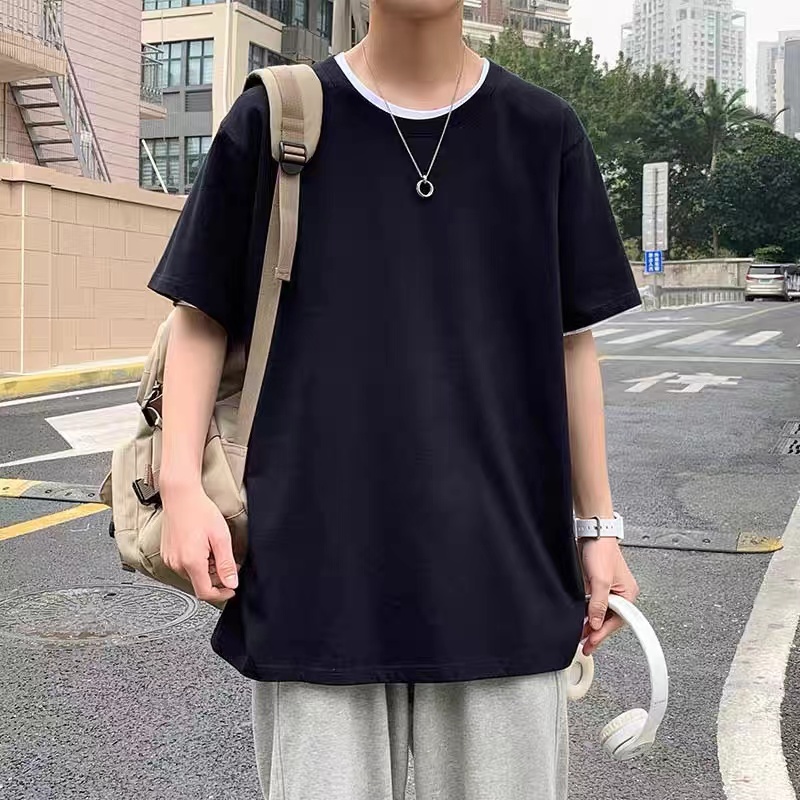 PDD 002Top Men's Clothing Short sleeve Tees Polos Mens T-Shirts Summer simple icon high quality cotton Casual solid color T-shirt Men Fashion T 02 pengyiming, #1
PDD 002Top Men's Clothing Short sleeve Tees Polos Mens T-Shirts Summer simple icon high quality cotton Casual solid color T-shirt Men Fashion T 02 pengyiming, #1