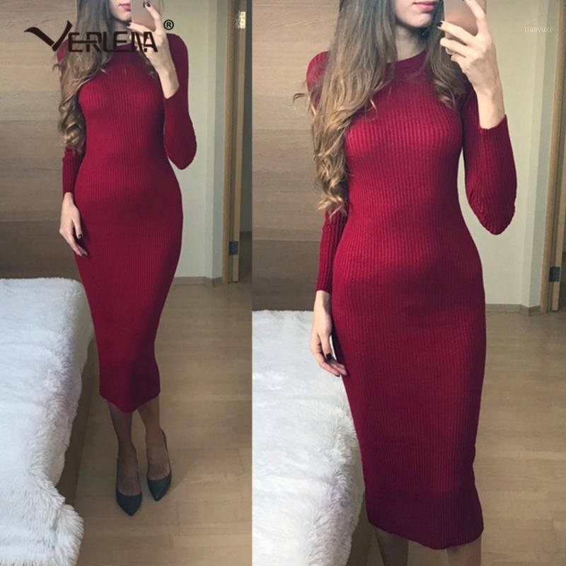 Casual Dresses Verlena 2022 Thick Autumn Winter Knitted Maxi Dress Women Plus Size Long Sleeve O-Neck Bandage Bodycon Black
Casual Dresses Verlena 2022 Thick Autumn Winter Knitted Maxi Dress Women Plus Size Long Sleeve O-Neck Bandage Bodycon Black