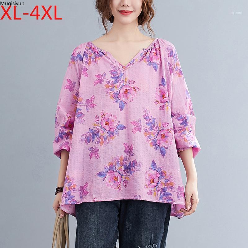 Linen Shirt Women Blouse Big Size Summer Floral V-Neck Casual Tops Shirts Vintage Full Sleeve Spring S3196 Women's Blouses &, An1250
Linen Shirt Women Blouse Big Size Summer Floral V-Neck Casual Tops Shirts Vintage Full Sleeve Spring S3196 Women's Blouses &, An1250