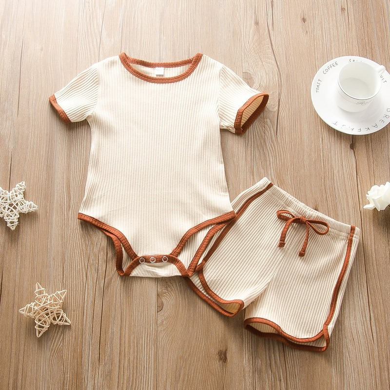 Baby Clothes Set Summer Toddler Girl Shorts Romper Suits Infant Born Outfits for 0-3 Years Old 220509