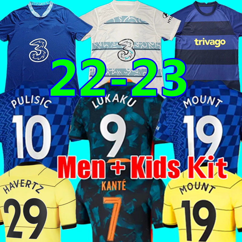 MOUNT soccer jerseys 22 23 LUKAKU HAVERTZ KANTE JAMES WERNER PULISIC T.SILVA Jorginho Havertz Chilwell Azpilicueta 2021 2022 2023 football shirt Men kids kit uniform, Colour 12 
MOUNT soccer jerseys 22 23 LUKAKU HAVERTZ KANTE JAMES WERNER PULISIC T.SILVA Jorginho Havertz Chilwell Azpilicueta 2021 2022 2023 football shirt Men kids kit uniform, Colour 12