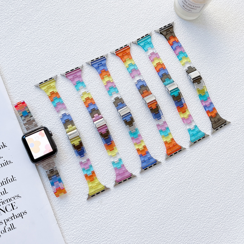 For Apple Watches Smart Watch Band Bands Strap Series 7 S7 41MM 45MM Universal Acrylic bracelet designers Smartwatch Watchs Corlorful Watchbands Straps Designer US
For Apple Watches Smart Watch Band Bands Strap Series 7 S7 41MM 45MM Universal Acrylic bracelet designers Smartwatch Watchs Corlorful Watchbands Straps Designer US