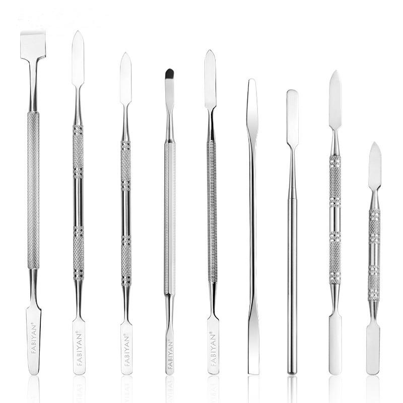 Makeup Brushes Types Stainless Steel Dual Heads Toner Spatula Mixing Stick Foundation Cream Tool Cosmetic Make Up FY210Makeup
Makeup Brushes Types Stainless Steel Dual Heads Toner Spatula Mixing Stick Foundation Cream Tool Cosmetic Make Up FY210Makeup