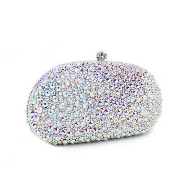 NXY Evening Bag Xiyuan Lady Ab Silver Shinny Crystal Evening Bags for Women Wedding Party Stones Gold Clutch Bag Purse Rhinestone Clutches Bags 0118